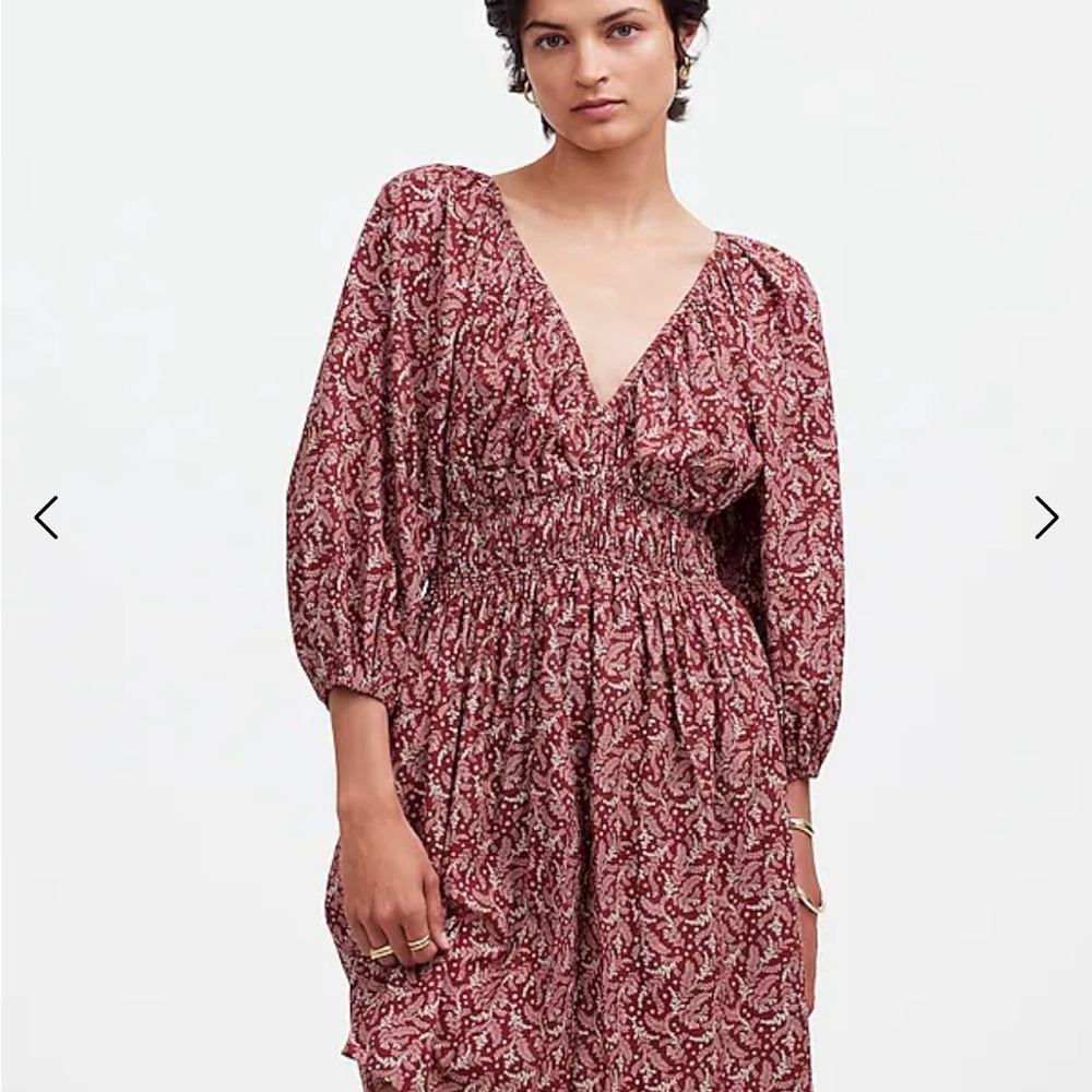NWT Madewell paisley print mini dress